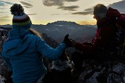 91 Dal Passo di Grialeggio tramonto in Resegone